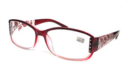 Готовые очки Восток Пластик 6621  жен Бордовые