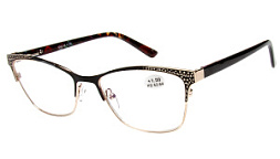 Готовые очки ЕАЕ Металл 6818 флекс антиблик.покр.  жен микс